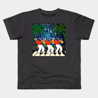 Marching band on the beach Kids T-Shirt